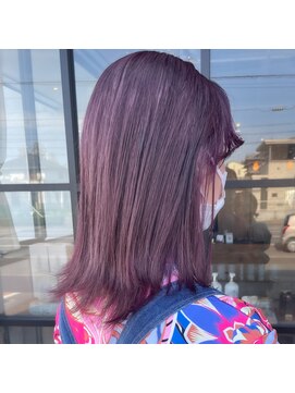 ミル(1001 mille) 韓国風ラベンダーカラーの外ハネボブ【1001mille】