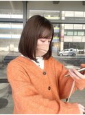 縮毛矯正×内巻きボブヘア