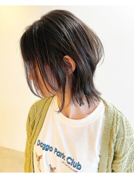 フープヘアー(HOOP.HAIR) アッシュカラー/ミディアムウルフレイヤー