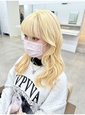抜きっぱなしブロンド/ブロンドヘア/ホワイトブロンド