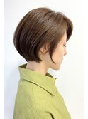 丸みのあるショートスタイル