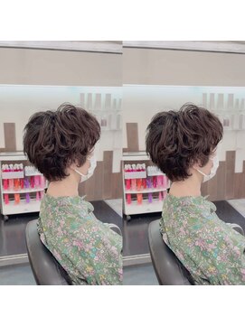 サウンドヘアデザイン(sound hair design) 潤うマイクロミストでかけるウェーブマッシュショート