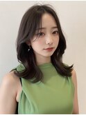 デジタルパーマくびれ巻き大人レイヤー韓国ヘアーs