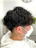 波巻きパーマ