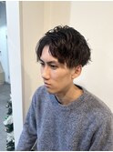 20代30代メンズカットスパイラルパーマ