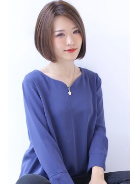 オーロ 千里山店(ORO) 20代30代40代50代美髪ピンクブラウン切りっぱなしボブショート