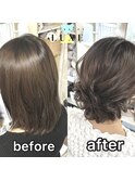 ショートヘアアップスタイル