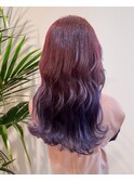 ピンクラベンダーからのブルーラベンダー