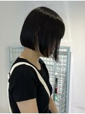ぱつっとボブ