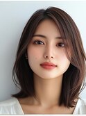 フローラルミディアムボブ