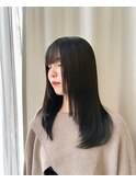 大人可愛い顔周りレイヤーカット