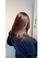 ワンズ リー 上大岡店(One's ly) ブリーチなしピンクミディアムレイヤー_くびれミディイメチェン