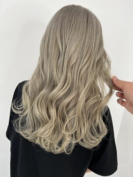 マルフェ 天王寺(marfe) ミルクティーベージュハイトーンケアブリーチ透明感カラー