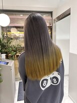 サロウィンフレンテ 新宿三丁目(SALOWIN Frente)&nbsp;グレー×イエローエンドカラー