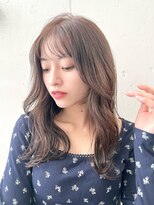 ヘアラウンジ ビーチ 青山 外苑前(hair lounge BEACH) ミディアム艶ブラウンベージュ