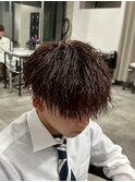 縦落ちツイスパパーマ/メンズ/刈り上げ/眉毛/ツイスト