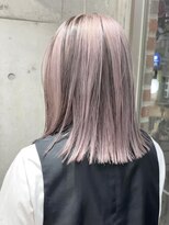 サンクマーケット 渋谷(cinq MARKET) 渋谷ブリーチカラータッセルボブ顔周りレイヤー切りっぱなしボブ