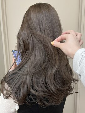 パークレーン アイス イヴェン(park lane ICI yeven) ブリーチなしダブルカラーミルクティーグレージュ /akari