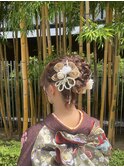 成人式　成人式ヘア　振袖ヘア　お団子
