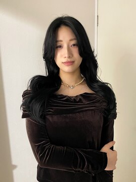 エンリッチヘア(enrich hair) ロングレイヤー レイヤーカット ブルーブラック