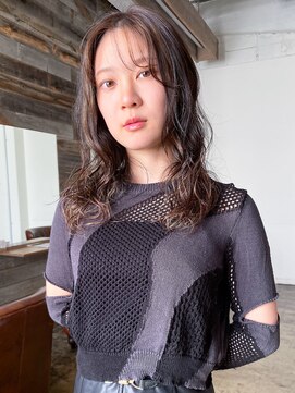 ヘアークラフト(Hair Craft) ハイライトロング×コテ巻き風パーマ/岡山/デジタルパーマ