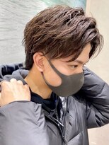 ヘアーアンドグルーミング ヨシザワインク(HAIR&GROOMING YOSHIZAWA Inc.)&nbsp;フェザーパーマツーブロックセンターパート束感爽やか清潔感床屋