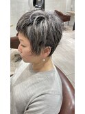 【久留米】 白髪ぼかし/シルバーヘアー/レイヤーカット