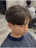 ニュアンスフェザーショート/フェザーパーマ/コンマバング