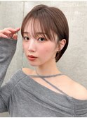 丸みショートボブ/レイヤー/20代30代40代50代/顔周りカット