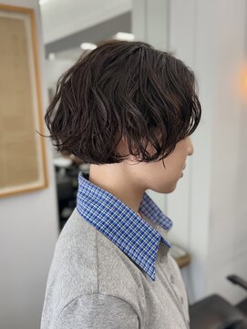 シベルバレー 横浜(sibell) ▽丸みショートボブ顔周りカットレイヤーボブドライパーマ