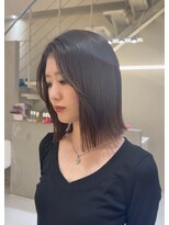 ラ ポルト ドゥ サワ(La Porte de SAWA) 韓国風ナチュラル切りっぱなしボブ