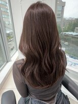 エアー 青山(AIR) 透明感ミルクブラウン顔周りレイヤーカットブリーチなし
