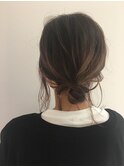 簡単シニヨン