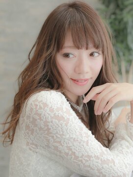 ラ ブレス なんばスカイオ(LaBless) 大人の艶っぽクラシカルミディアム×レイヤー×ボルドーカラー