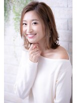 ヘアーアートシフォン 川口東口店(hair art chiffon)&nbsp;ダークアッシュ/大人ガーリー/ミディアムレイヤーカット