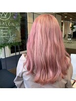 ダブル アンダーバー サロン(W_SALON) 【W_SALON 河原町】ホワイトパールピンク/韓国風巻き髪