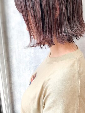 ジーナ セントラル銀座(Zina) セシルカットフリンジウェーブ×大人かわいい前髪ココアブラウン