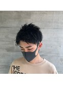 10代20代30代/2ブロック/メンズショート/アップバング/刈上げ