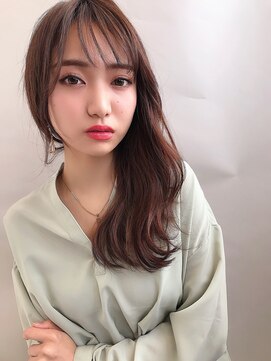 ロンドローズ 名古屋(Lond damaskRose) チョコレート 切りっぱなし イヤリングカラー 韓国ヘア 顔周り