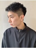ツイストパーマくせ毛風パーマ七三オールバックマッシュウルフ