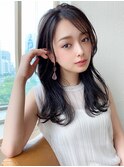 似合わせ小顔ヘア★暗髪黒髪アッシュ 20代30代/Silk-lei吉祥寺