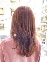 ニーフ 恵比寿(neaf)&nbsp;セミロングレイヤー×１０トーンラベンダーカラー　市毛裕也