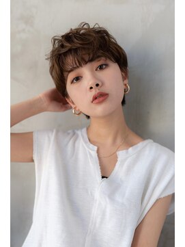 ケアリー 武蔵小杉(Carelly) 大人かわいい前髪セシルカットココアブラウンフリンジウェーブ