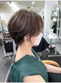 くびれショートカット×アッシュグレージュ