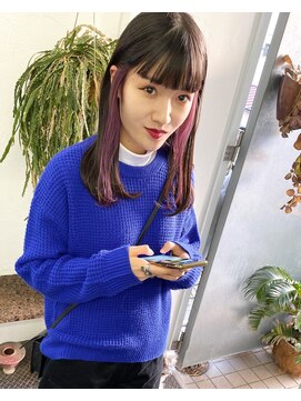 フィン(fin,) fin,/外ハネボブ/セクションカラー/グラデーションカラー