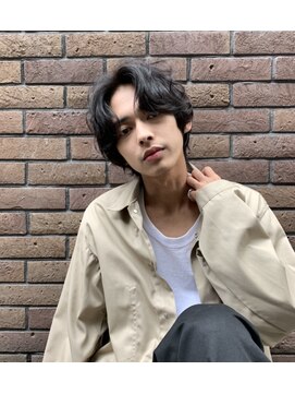 キース ヘアアンドメイク 恵比寿(kith. hair&make) メンズ/ハンサムショート/センターパート/黒髪/刈り上げ/恵比寿