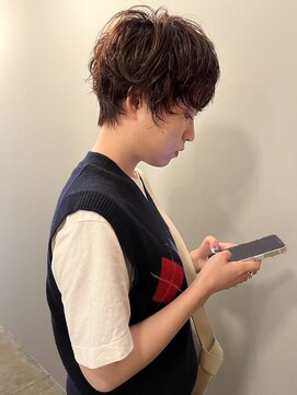 サンプラス(san+) 【柏原良亮】ニュアンスパーマ×ショート