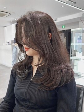 エル バイ アンキシム(elu by AHNKISM) 似合わせレイヤーカット髪質改善イルミナカラー心斎橋