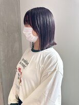 ヨーク(YOKE)&nbsp;YOKE 切りっぱなしボブ外ハネボブ結べるボブピンクラベンダー