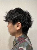 波巻きパーマ
